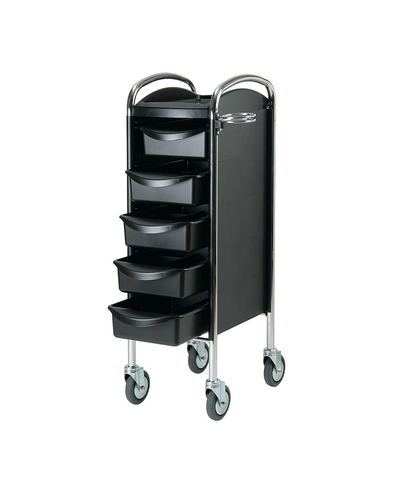 PICCOLO 6002 - Black trolley - Chrome frame